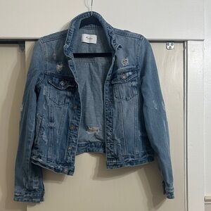 Kancan Distressed Blue Jean Jacket